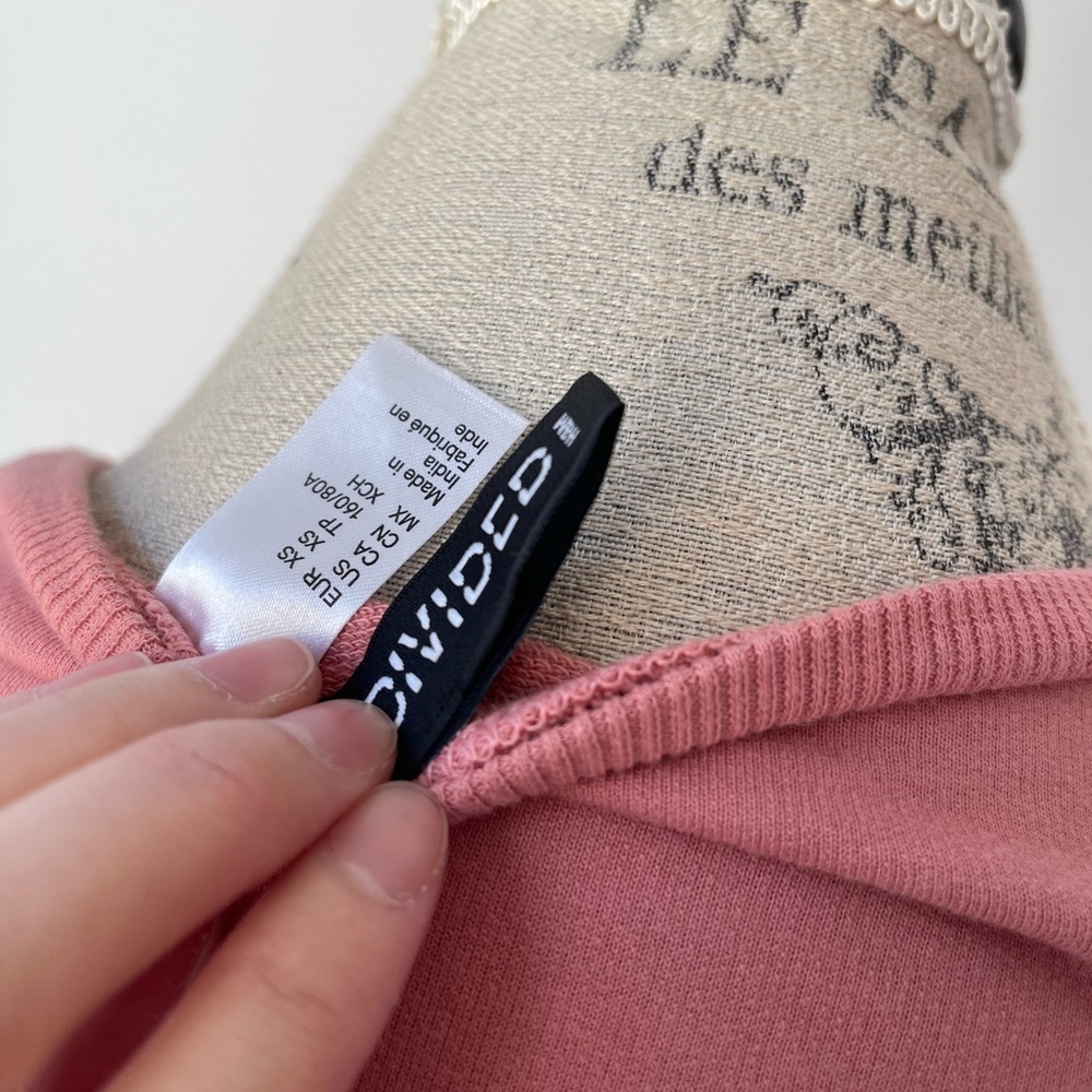 Pink longsleeve cropped sweatshirt - Picture 4 of 6
